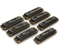 Fender Blues DeVille Harmonicas 7-Pack - With Case