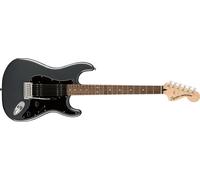 Fender by Squier Affinity Series Stratocaster HH Guitarra Eléctrica, Diapasón de Laurel, Golpeador Negro, Charcoal Frost Metallic