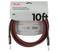 Fender 099-0820-061 Cable de instrumentos de la serie profesional - 10 '- STR / STR - Tweed rojo