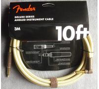 Fender® Cable Deluxe Para Instrumentos 3 M Tweed, Angulado
