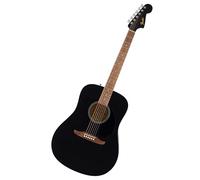 Fender California Debut Redondo Dreadnought - Guitarra acústica, parte superior de abeto, golpeador negro, negro