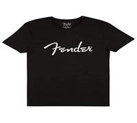 Fender - Camiseta Logo Spaghetti, talla M, color negro
