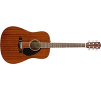 Fender CD-60S Dreadnought, Walnut Fingerboard, All-Mahogany, Natural, Full Size, 970110022, Comes with Free Virtual Lessons