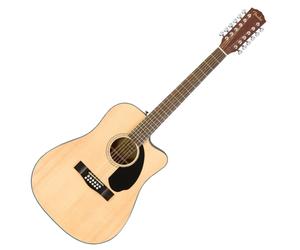 Fender CD-60SCE Dreadnought 12 String Electro Acoustic Natural