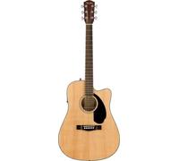 Fender CD-60SCE Dreadnought Guitarra Acústica Electrificada, Natural, Incluye cursos virtuales gratuitos en Fender Play