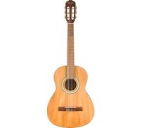 Fender Classic Design CN-25 de cuerdas de nylon, diapasón de nogal escala corta, guitarra acústica clásica tamaño 3/4, natural. Ideal para principiantes