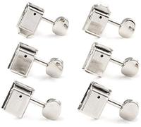 Fender® »CLASSICGEAR™ TUNING MACHINES« Clavijas para Guitarra Eléctrica| 6L | 18:1 Ratio | Color: Cromado