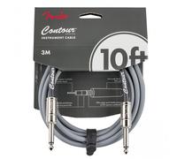 Fender Cable Contour™ de 10 pies, color plateado Inca