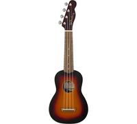Fender Venice - Ukelele soprano, diapasón de nogal - 2 colores Sunburst