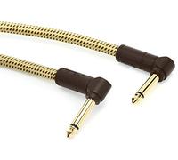 Fender Cable Deluxe Series, 0,3 m, tweed, 2 x angled
