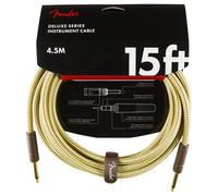 Fender Deluxe 15ft Straight Instrument Cable Tweed