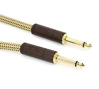 Fender 099-0820-094 Cable de instrumentos de la serie Deluxe - 5 '- STR / STR - Tweed