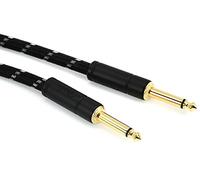 Fender 099-0820-093 Cable de instrumentos de la serie Deluxe - 5 '- STR / STR - Tweed negro