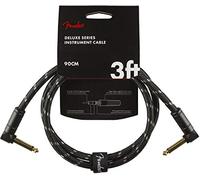 Fender Cable Deluxe Series 0,9 m, negro tweed, 2 x angled