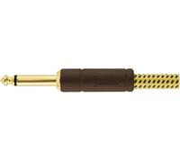 Fender Deluxe Cable de Instrumento Tweed Recto 25ft | Cable jack 6.35mm, blindaje 90%, para guitarra eléctrica y bajo, sin ruido, duradero, músico profesional