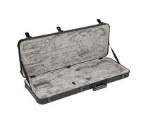 Fender Deluxe Estuche de Guitarra Moldeado, Strat,Tele, Negro, Se Adapta a la Mayoría de Guitarras Eléctricas Stratocaster y Telecaster, Protección de Alta tecnología