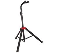 Fender Deluxe Soporte Guitarra Plegable Ajustable, Todos Tipos | Ajuste universal para guitarras acústicas, eléctricas y bajos, altura regulable, plegable, soporte de suelo