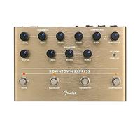 Fender Downtown Express Pedal Multiefectos para Bajo, Compresor, Overdrive, EQ de 3 Bandas, Salida Directa, Perillas Retroiluminadas LED, Interruptor de Orden de Efectos