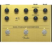 Fender Duel Pugilist Pedal Distorsión Doble Canal Guitarra | Doble canal de distorsión, mezcla de canales, ideal para rock y heavy metal, controles independientes, pedalboard