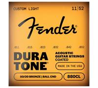 Fender Dura-Tone 880 coustic Guitar Strings Coated 80/20 Bronze Gauges .011-.052