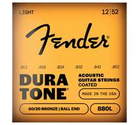 Fender Dura-Tone 880L Acoustic Guitar Strings Coated 80/20 Bronze Gauges .012-.052