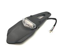 Fender Eliminator Soporte para Matrícula Guardabarros Trasero Motocicleta con Luz Trasera LED 12V Luz Freno Universal para Enduro Motocross. Portamatriculas Moto(Transparent-A)