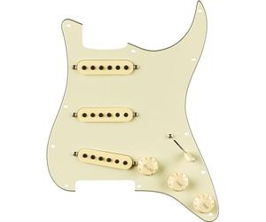 Fender Eric Johnson Strat Pickguard SSS 1-ply Mint - Pastilla de bobina única para guitarras