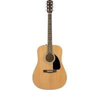 Fender FA-115 Dreadnought Set Guitarra Acústica, Diapasón de Nogal, con Estuche de Transporte, Correa, Púas, Cuerdas, Lecciones en Línea, Natural