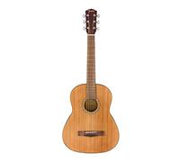 Fender FA-15 Guitarra Acústica, Escala 3/4 de Acero, Natural, con Estuche de Transporte
