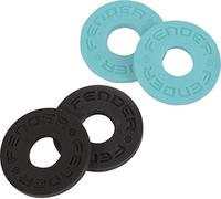 Fender® Fender Strap Blocks - Sistema de Seguridad de cinturón (4 Unidades), Color Negro y Azul