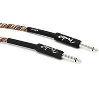 Fender Festival Cable de instrumento de cáñamo, cable de guitarra, accesorios de guitarra, recto/recto, arco iris, 5,7 m