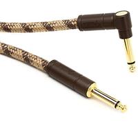 Fender Festival Cable Instrumento Cáñamo Straight 18ft Marrón | Cable jack 6.35mm, cáñamo ecológico, guitarra eléctrica & bajo, resistente, 18ft, ideal para escenario y estudio