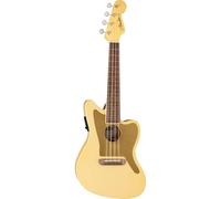 Fender FSR Fullerton Jazzmaster Uke Vintage White Electro Acoustic Concert Ukulele