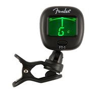 Fender FT-1 Pro Afinador de Pinza Gen 1, Para Guitarras Eléctricas, Acústicas y Bajo, Negro