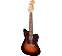 Fender Fullerton Jazzmaster Uke WN Tortoiseshell Pickguard 3-Color Sunburst Electro-Acoustic Ukulele