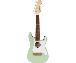 Fender Fullerton Strat Uke WN White Pickguard Surf Green Electro-Acoustic Ukulele