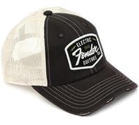 Fender Gorra de Parche con Logotipo de transición, Color Negro y Piedra