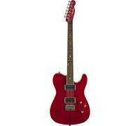 Fender Guitarra eléctrica personalizada Telecaster FMT HH, cuenta con Humbuckers Seymour Duncan '59/Pearly Gates con grifo de bobina, con garantía de 2 años, rojo carmesí transparente