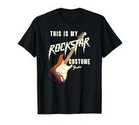 Fender Halloween This Is My Rockstar Costume Camiseta, Hombre, Negro, 5XL