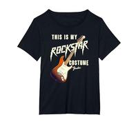 Fender Halloween This Is My Rockstar Costume Camiseta, Mujer Tallas Grandes, Negro, 5XL Grande