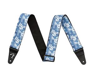 Fender® »HAWAIIAN GUITAR STRAP« Correa de guitarra | Ancho: 5 cm | Largo: 86-150cm | Color: Blue Floral
