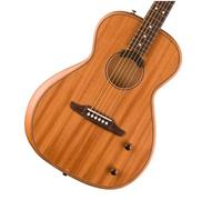 Fender Highway Series Parlor RW All-Mahogany Electro-Acoustic Guitar with Deluxe Gig Bag