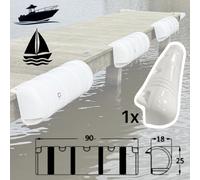 Fender Inflable Largo Para Muelles, Fender De Dock, Bumper Blanco 90cm