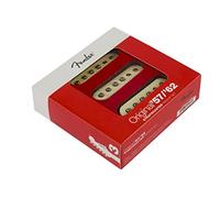 Fender Juego Pastillas Strat 57/62 Single Coil Vintage, Blanco Envejecido | 3x pastillas single coil vintage, tono años 50-60, fácil instalación, ideal para Strat, sonido clásico Fender