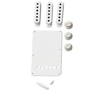 Fender Kit Accesorios Strat Estilo Vintage, Blanco | Kit completo con pickguard, repuestos originales Fender, personaliza tu Strat, estilo vintage, fácil instalación