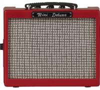 Fender Mini Amplificador de Lujo, Apto para Guitarra eléctrica y bajo, Color Rojo