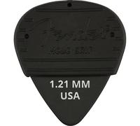 Fender® Mojo Grip Picks Dura-Tone Delrin 351 - Púas para guitarra (3 unidades, 1,21 mm, grosor: 1,21 mm), color negro
