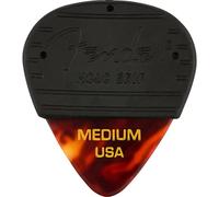 Fender Mojo Grip - Piquetas de celuloide (tamaño mediano, 3 unidades), diseño de tortuga