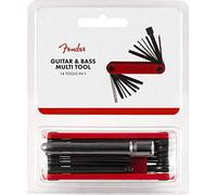 Fender Multi-Tool 14 en 1, Kit Setup y Mantenimiento Guitarra | Kit de ajuste de guitarra, llaves hexagonales, llave para alma, destornilladores, regla