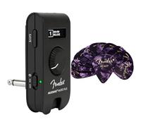 Fender Mustang Micro Plus Guitar Amp with Premium Celluloid Picks Heavy Purple 12-Pack